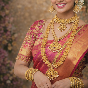 South Indian Temple Heroine Combo Set