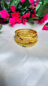 Elegant One Gram Gold Bangles | Traditional & Modern Designs
