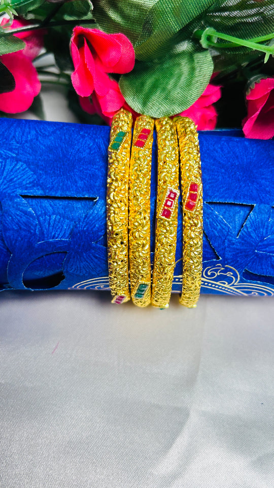Elegant One Gram Gold Bangles | Traditional & Modern Designs