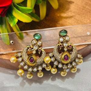 💎 Stone Studded Designer Jumkas