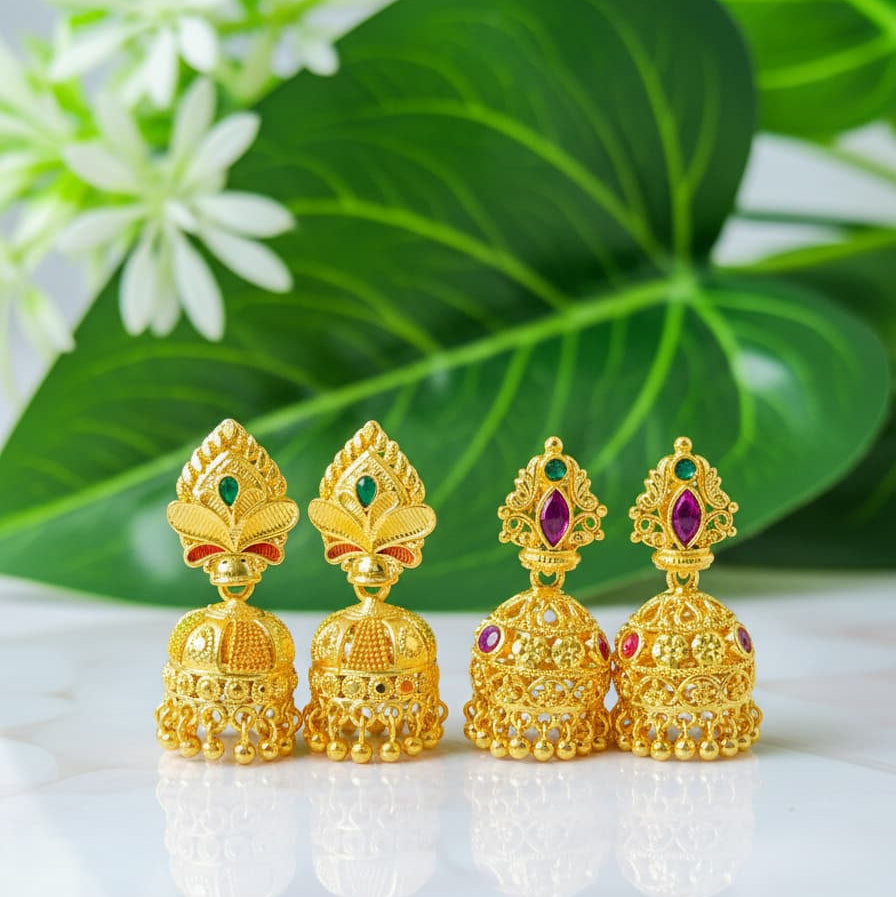 Combo Set Jhumkas – Best Value Earrings Collection