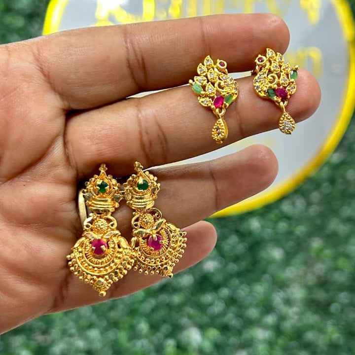Traditional Jhumkas Combo Set