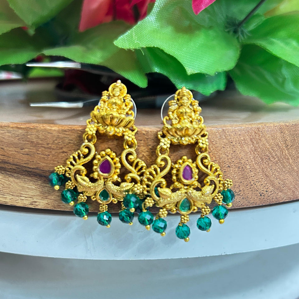 Elegant Temple Design Jhumkas