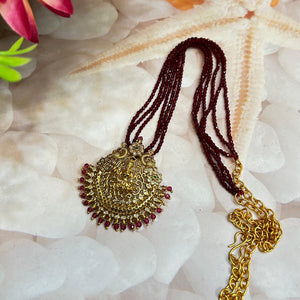 Temple Style Red Beads