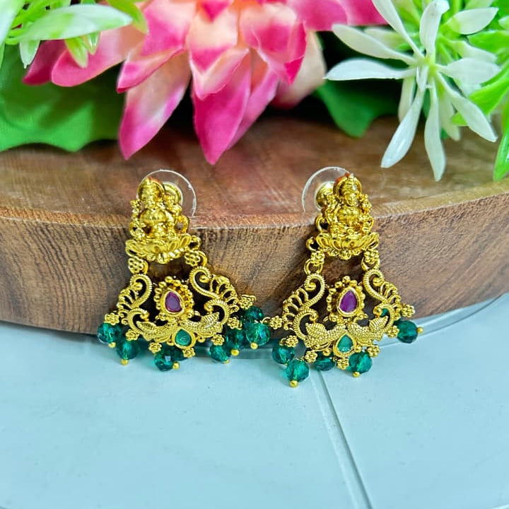 Goddess Lakshmi Temple Earrings