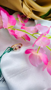 Elegant Gold-Plated Finger Ring | One Gram Jewellery