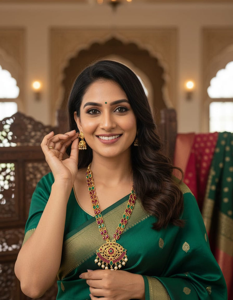 Stylish Matte Gold Necklace Designs