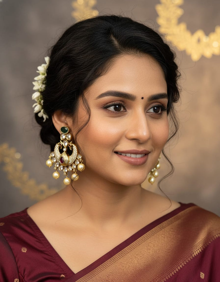 💎 Stone Studded Designer Jumkas