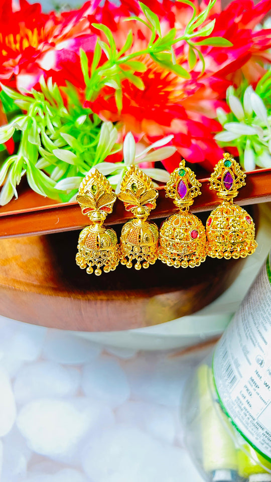 Combo Set Jhumkas – Best Value Earrings Collection