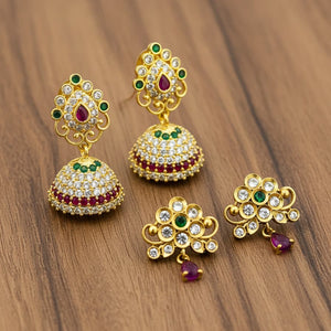 ✨ Combo Set Jhumkas – Stylish Pairs at Special Price