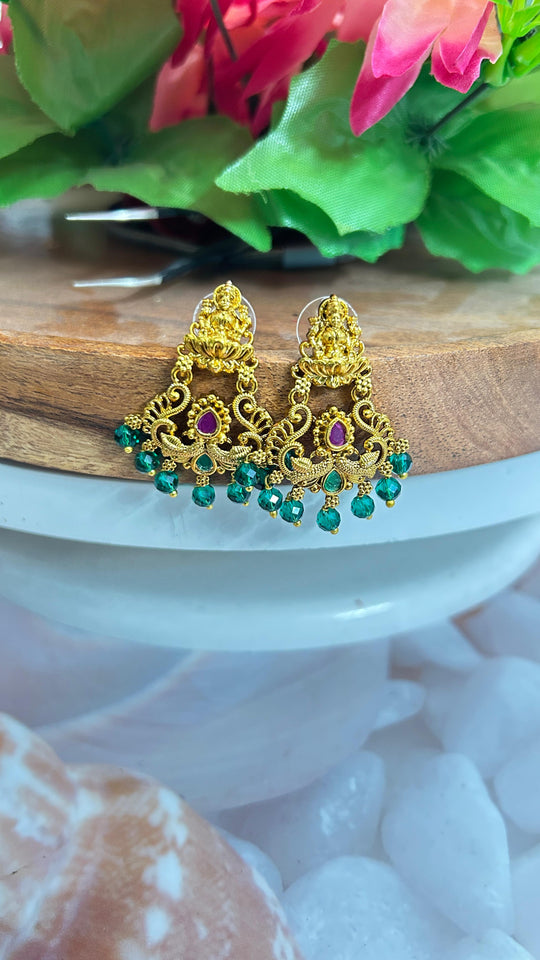 Elegant Temple Design Jhumkas